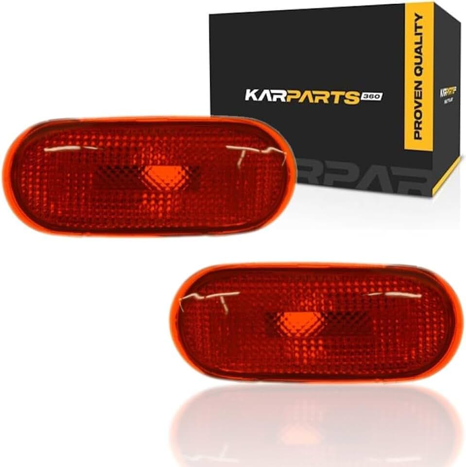 CarLights360 For Volkswagen Beetle Rear Side Marker Light 1998-2005 Driver and Passenger Side Pair | For VW2860101