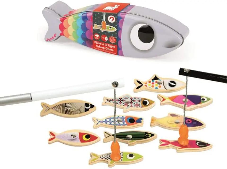 Janod -Sardine Fishing Game - Ages 2 and up - J08209