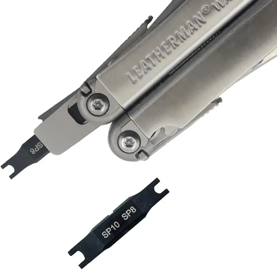 Security Bit Kit Set with Spanner Screwdrivers-SP8/SP10 Bit for Leatherman, Replacement Double-Ended Flat Screwdriver Bits for Leatherman Multi-Tool Accessories,S2 Steel (2Pack)