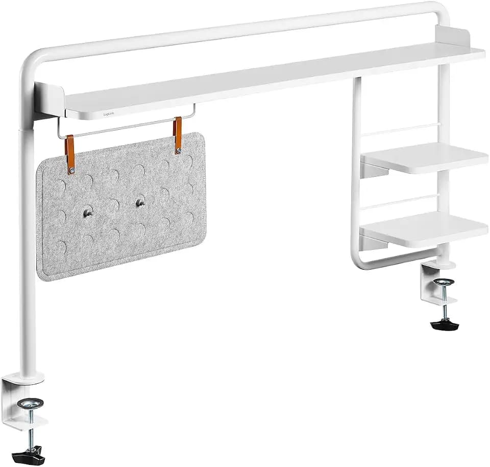 Schreibtischablage (zum Klemmen) für Schreibtische mit min. 140cm Breite, mit magnetischem Memoboard