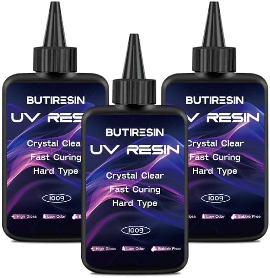 ButiResin UV Resin 300g, Crystal Clear Fast Curing Resin for DIY Crafts