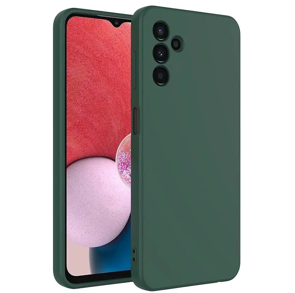 Soft TPU Slim Case for Samsung Galaxy A13 5G, Lightweight, Snug Fit, Drop-Resistant, Shock-Absorbent, Scratch-Resistant, Dark Green