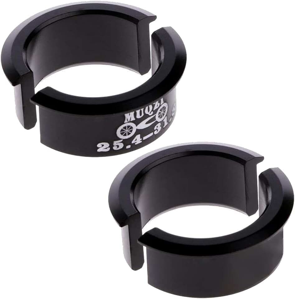 4 Stück Fahrrad-Lenkerkeile, Abstandshalter, Reduzierstück für Stangen, 25,4 bis 31,8 mm, Adapter