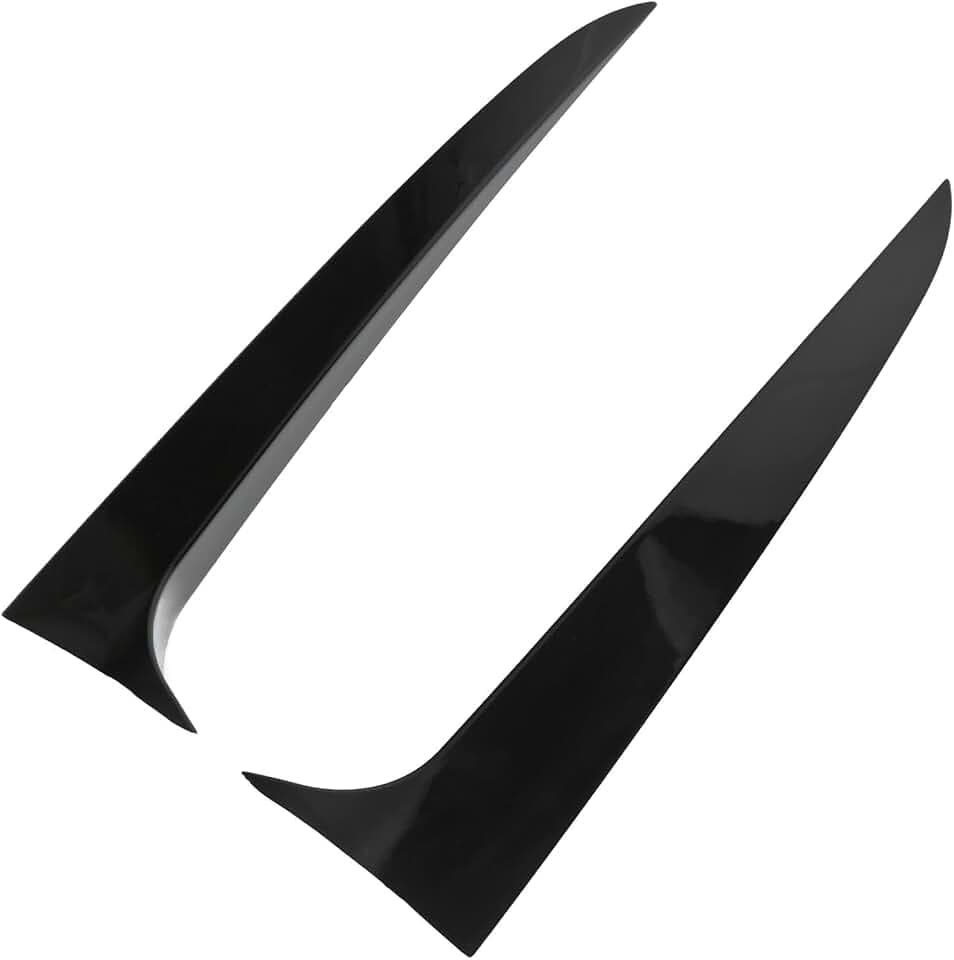 Heckscheiben-Seitenspoiler, Paar ABS-Heckscheiben-Spoiler-Abdeckungs-Zierleisten-Flügel Links Rechts Glänzend Schwarz Ersatz für X3 F25 2011-2017
