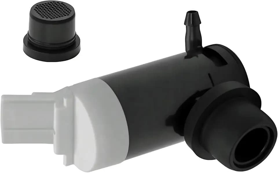 Windshield Washer Pump w/Grommet Replacement for Ford E150 E250 E350 E450 F150 F250 F350 F450 F550 F650 F750 Replaces OEM WG-318 8C3Z17664A