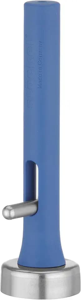 HENDI Falafel Portionierer, Stöckel, zum Formen von Falafel, Fleischbällchen und Patties, Falafel Maker, Falafel-Schaufel, Burgerpresse, 1/70, ø40x150mm, Edelstahl, Nylon, Blau