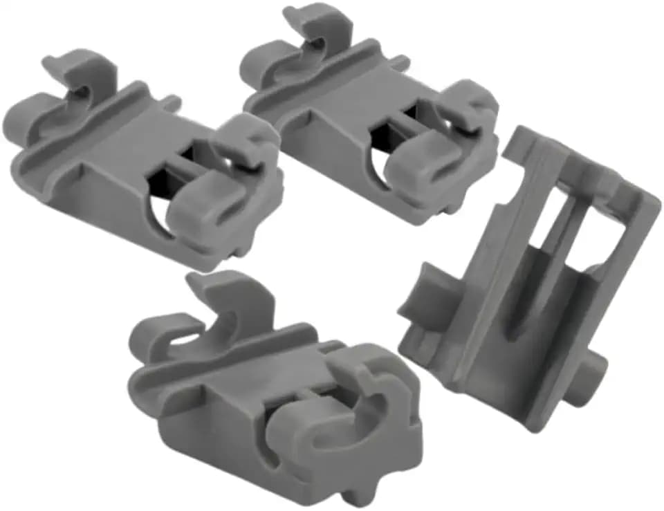 (4 Pack) MEG64438801 Dishwasher Rack Fixing Clips fit for LG DUA127HD, LDFN3432T, LDFN4542S, LDP6810SS, LDP6797BD, LDPS6762S, LDPH7972 -Replace 1559846, AP6237065, 4512016, PS12081829