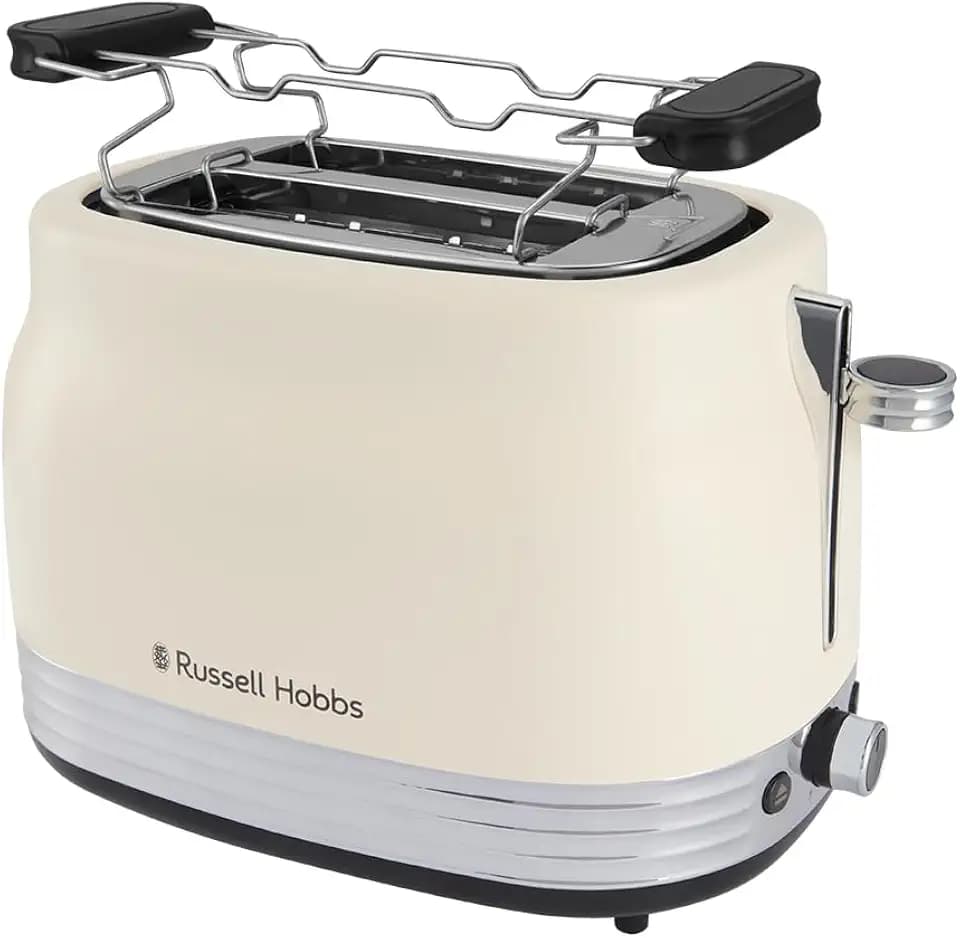Russell Hobbs Toaster Hanley, Creme-Weiß, 2-Scheiben, Lift & Look