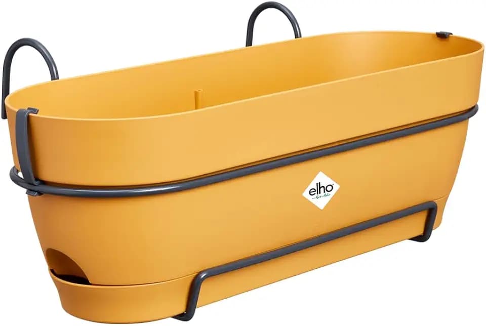 elho Vibia Campana balkonkasten allin1 50cm Pflanztöpfe - Honig Gelb