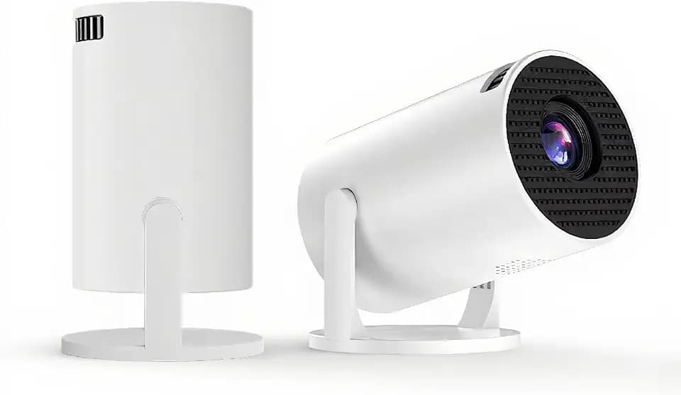 VBESTLIFE Videoprojektor für Schlafzimmer, Tragbarer Raum-WLAN-Projektor mit Eingebautem Lautsprecher, Natives 1080P, Unterstützt Smartphones/TV-Sticks