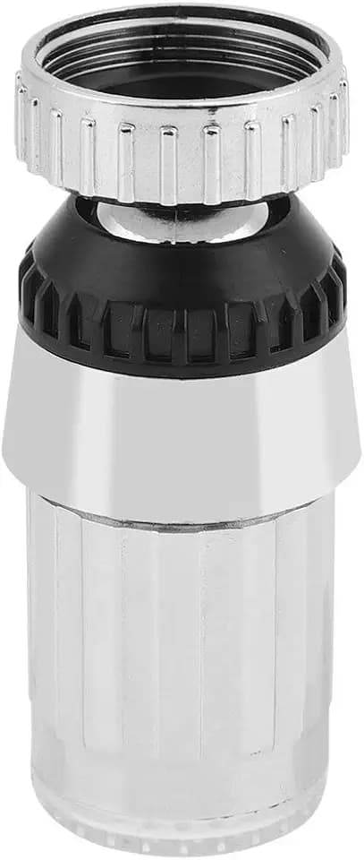 LED Wasserhahn Kopf mit Brausekopf 360° Rotierend und Temperatursensor für Küche, Badezimmer, Restaurant, Hotel und Zubehör