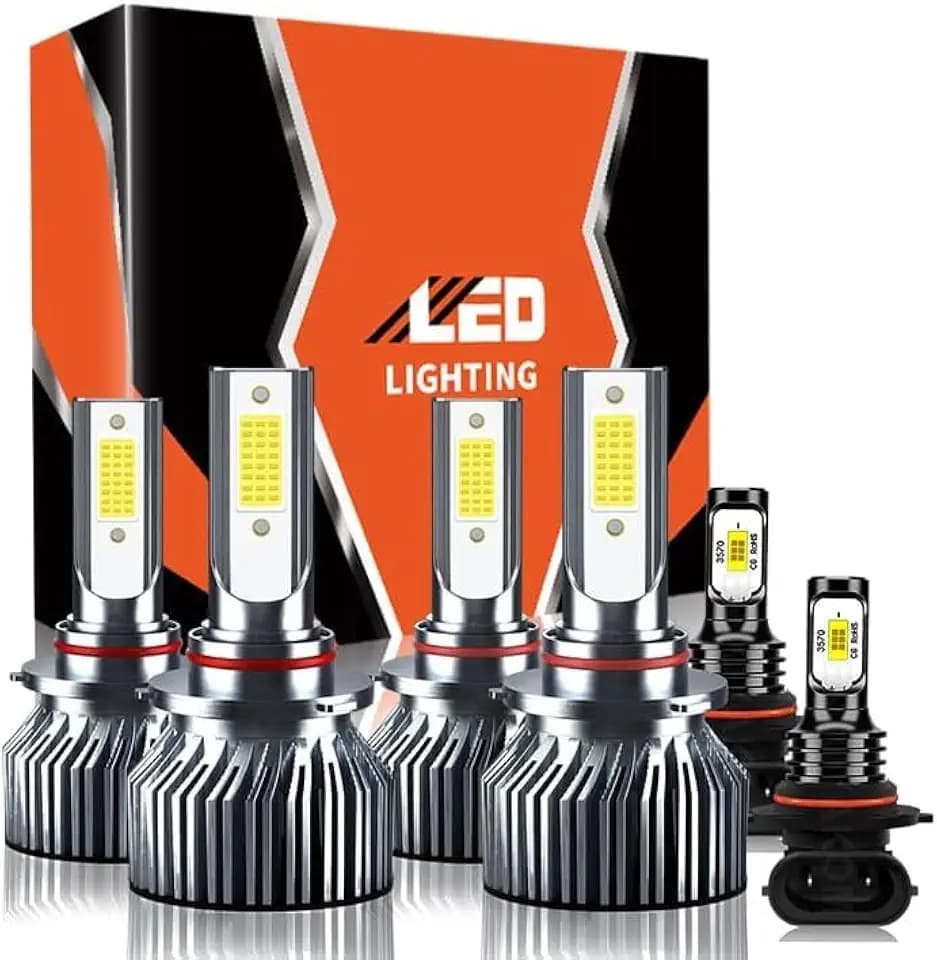Upgraded Hi/Lo Bulbs Fits With 2003-2006 Chevy Silverado 1500 2500 3500