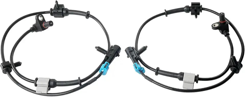 Front ABS Wheel Speed Sensor Left & Right Compatible with Chevy Avalanche Express Silverado Suburban Tahoe, GMC Savana Sierra Yukon XL, Cadillac Escalade Replace ALS482, 15991986, 15037208, 19181873