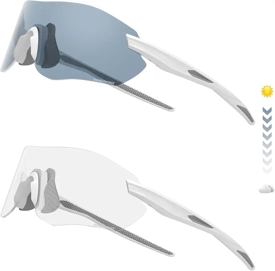 Innerking Fahrradbrille Herren Selbsttönend Sonnenbrille Sportbrille Damen