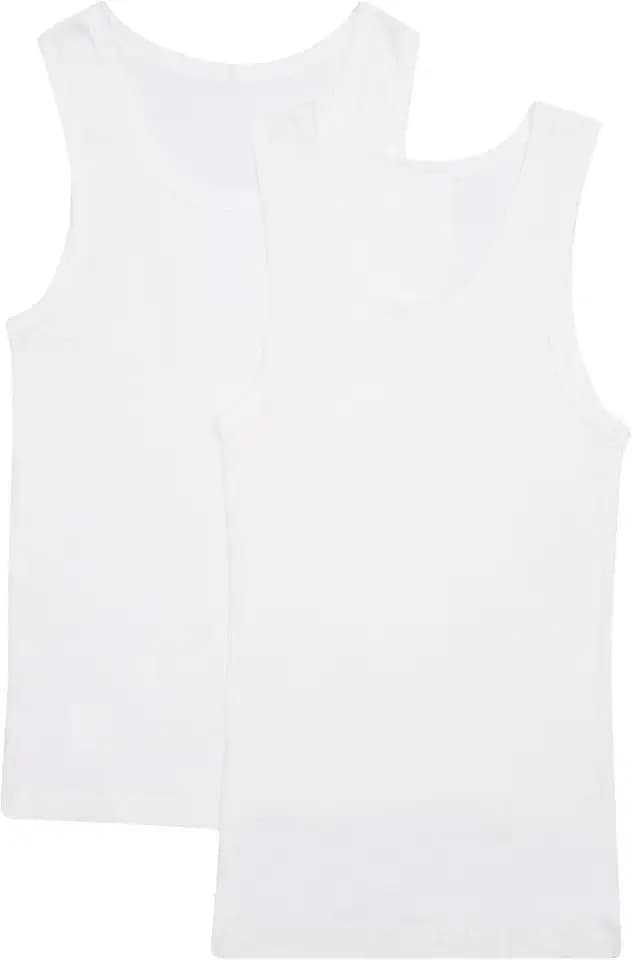 Bonds Men's Soft Bonds Chesty Tank Undershirt in 100% Cotton Rib for Men, 2-Pack