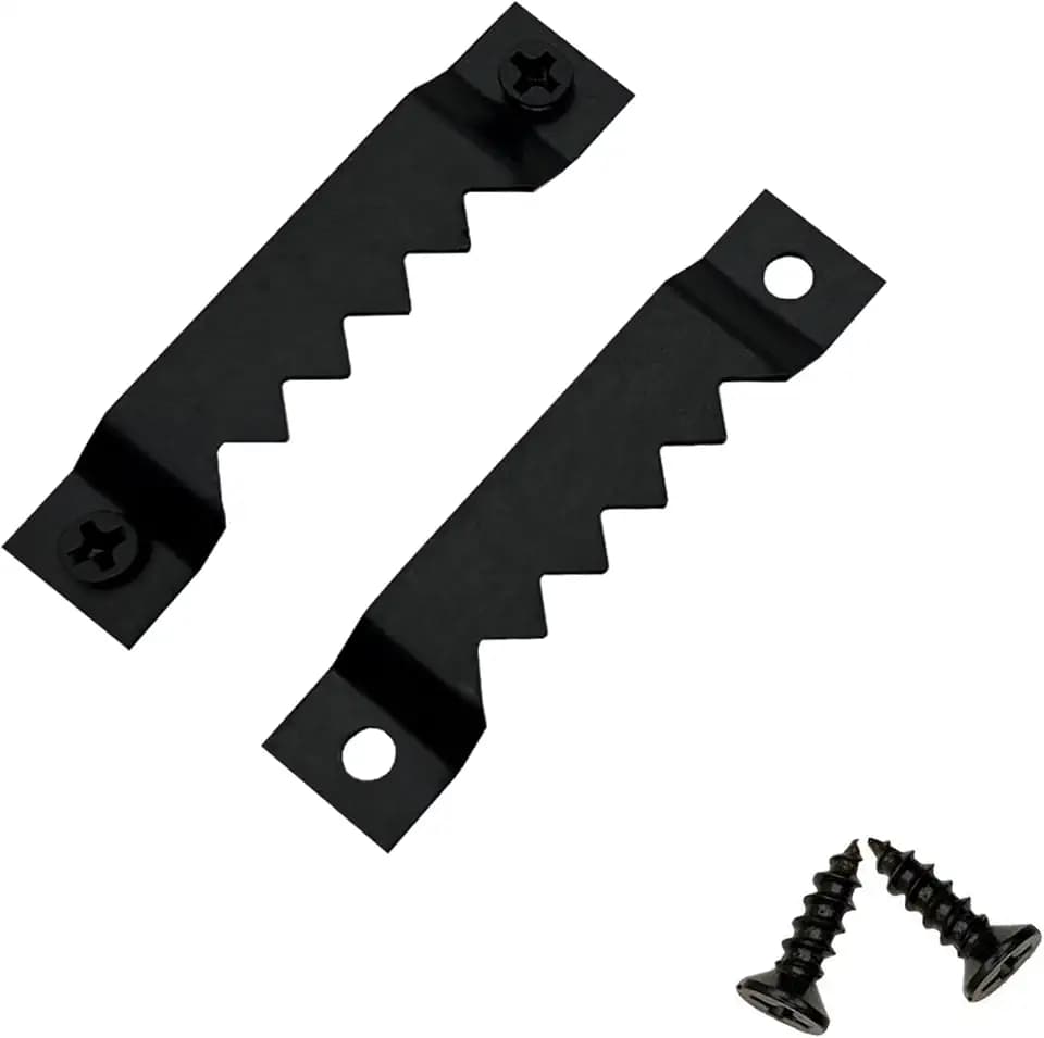 Bilderaufhänger aus Stahl, groß, schwer, Sägezahn-Bilderaufhänger mit Schrauben, Lösungen zum Aufhängen von Bildern, zum Aufhängen von Uhren, Gemälden, Kunstwerken, Bilderrahmen, Haken, Fotos