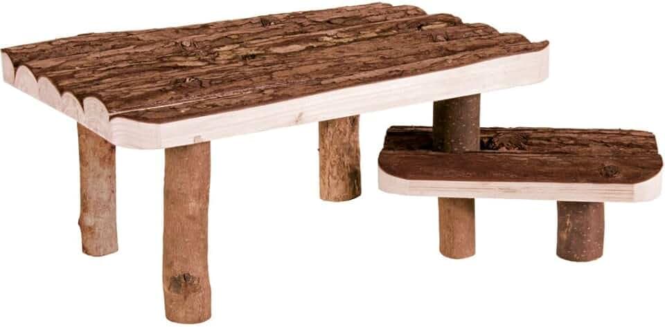 Trixie 62262 Natural Living Unterstand und Liegeplatz m. Treppe, 37 × 17 × 28 cm