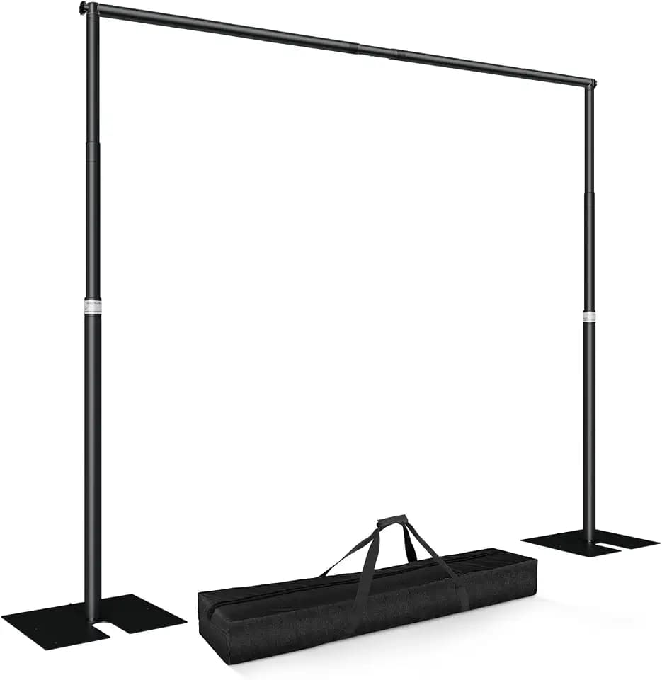 10x10ft Heavy Duty Backdrop Stand, Adjustable Pipe and Drape Stand