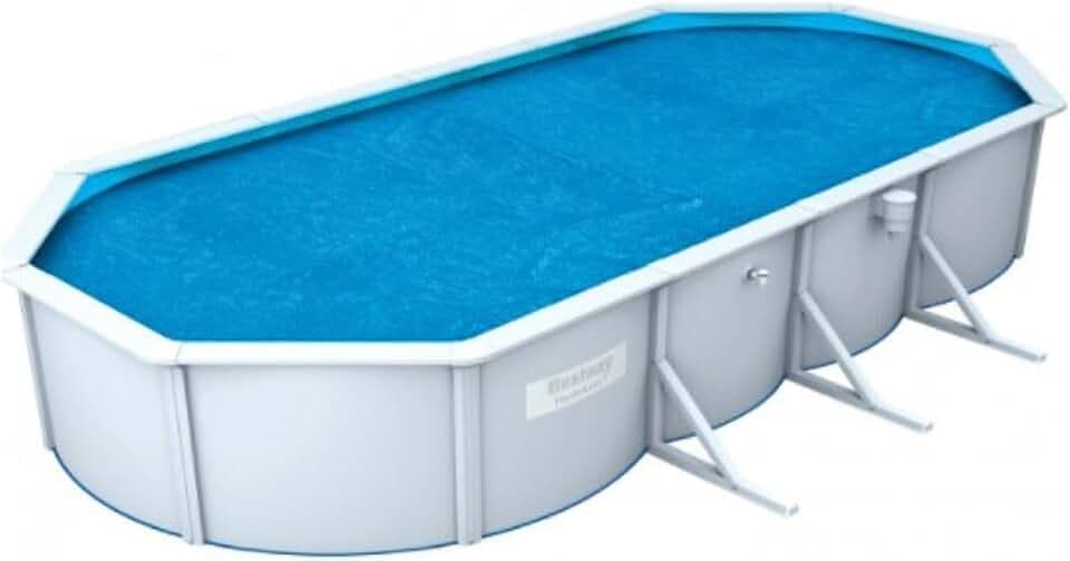 Bestway Solarabdeckung 58507e B L 730 740 Stahlwandbecken L 360 350 H 120, 730 x 350 x 1 cm, Blau