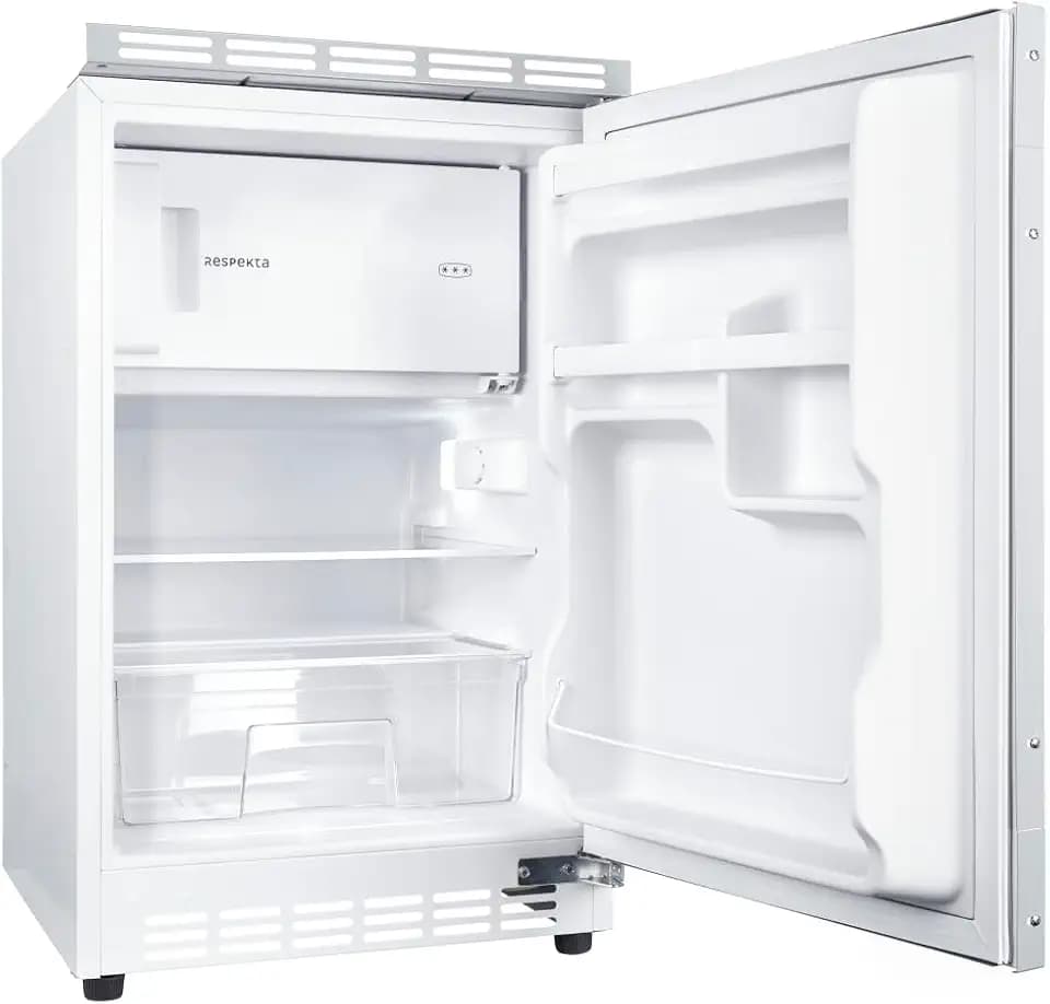 respekta Unterbaukühlschrank/in weiß / 81,5 x 49,5 cm / 82 L Nutzinhalt/Wechselbarer Türanschlag/Verstellbare Füße/automatisches Abtauverfahren im Kühlteil / UKS110-11