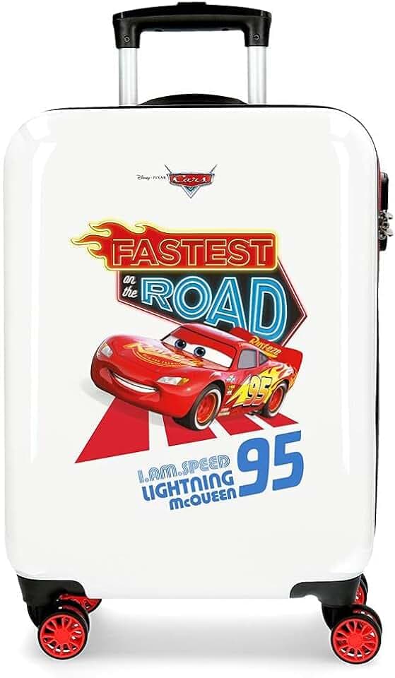 Joumma Disney Good Mood Cabin Suitcase Weiß 33x50x20cms 34 * 55 * 20cms Starres ABS Kombinationsschloss Seitlich 28,4L 2 kg 4 Doppelräder Gepäck Handgepäck