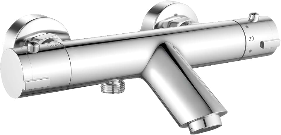 Badewannenarmatur mit Thermostat, Bevankly Aufputz Duscharmatur Thermostat