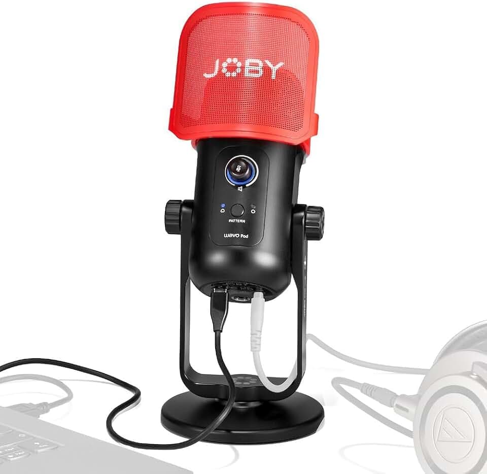 Joby WAVO POD USB-Kondensatormikrofon, Schwarz