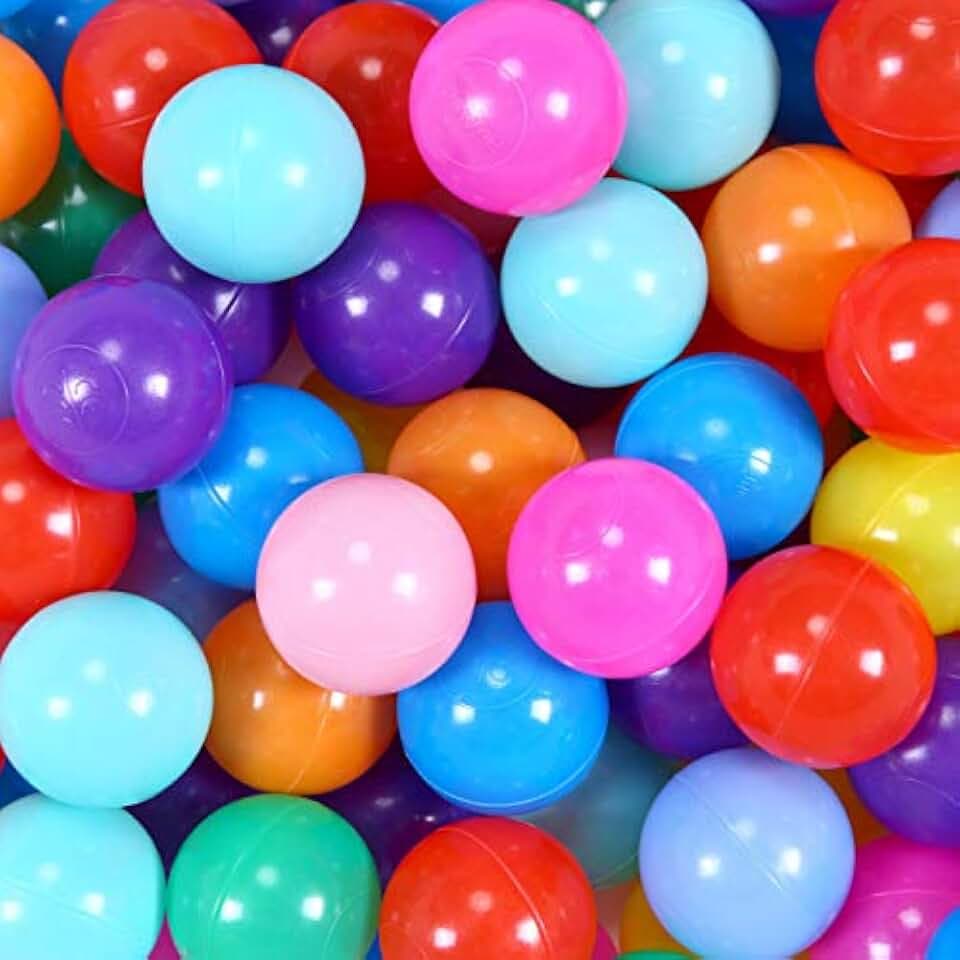 STARBOLO Ball Pit Balls for Toddlers Phthalate Free BPA Free Non-Toxic Crush Proof Play Balls for Toddlers Kids Pool Playhouse Pack of 100 200 500