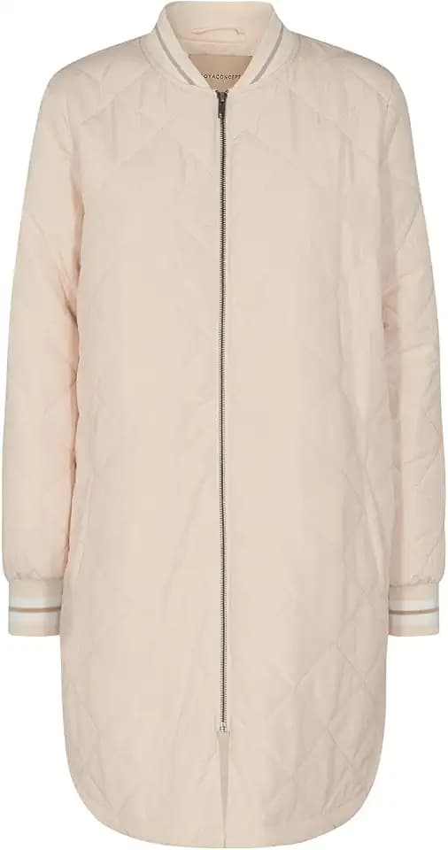 SOYACONCEPT Womens SC-Fenya 4 quiltet Contrast Cuff Jacket Steppjacke, Cream, X-Small