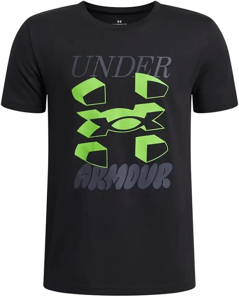 Under Armour Boys' Split Big Logo Short Sleeve T Shirt
