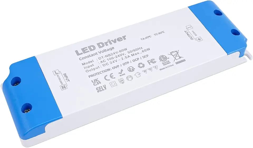 LED Trafo 24V 60W 2.5A Ultra Dünn LED Transformator 230v auf 24v Treiber