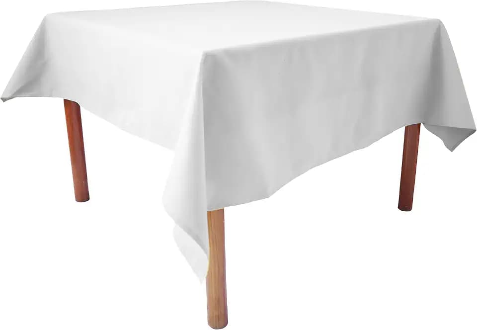 Rechteckige Tischdecke, 183 X 305 cm, weiß, waschbar und wiederverwendbar, knitterfrei, Polyester für Buffet, Küche, Abendessen, Hochzeit