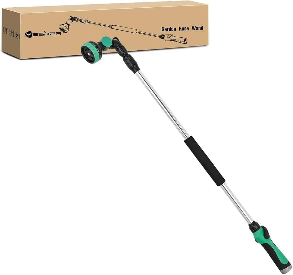 Yesker 36"-54" Watering Wand for Garden Hose, Telescopic Long Sprayer Wand