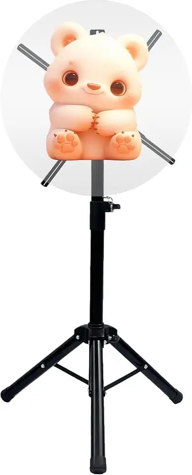 3D Hologram Fan Stand with Multi-Function Base, Fan Foldable Tripod Stand, Height 15.5 to 39 Inch for A Variety of Hologram Fans (Excluding Fan)