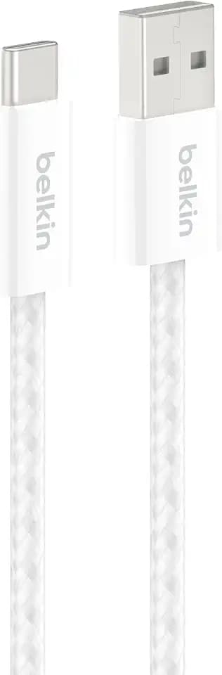 Belkin USB A to USB C 15W Braided Cable 3.3ft iPhone Charger Cord