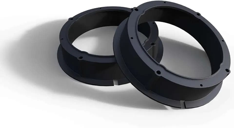 Audioproject A201 - Lautsprecherringe kompatibel für VW Golf 4 + 5 Passat 3B BG Polo 9N Beetle SEAT Leon Toledo Skoda Fabia Yeti 165mm Lautsprecheradapter paar