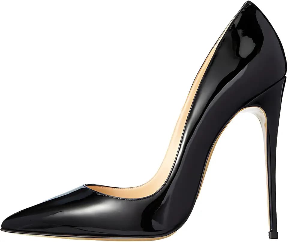 Women's Pointed Toe Shallow Stiletto Heels 4.7 Inch Pumps Wedding Party Banquet Shoes