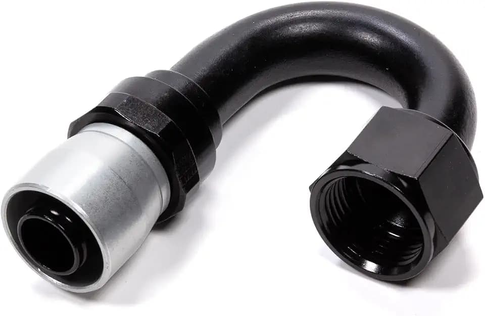 3118012 12-an 180-DEG Crimp Hose Fitting
