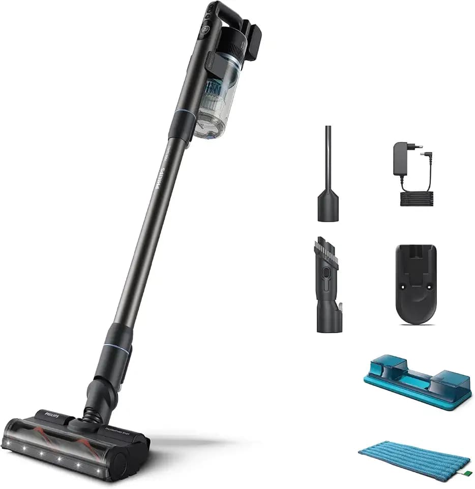 PHILIPS Kabelloser Akku-Staubsauger Aqua 7000, Blau, 80 Min. Laufzeit