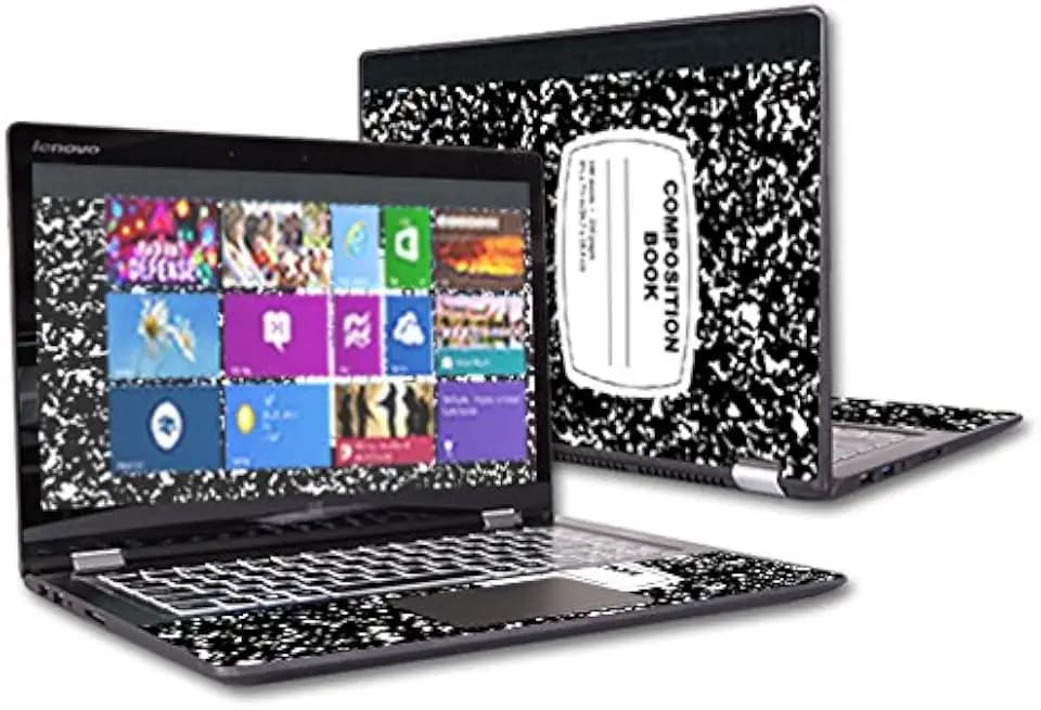 MightySkins Skin Compatible with Lenovo Yoga 700 11.6" Screen case wrap Cover Sticker Skins Composition Book