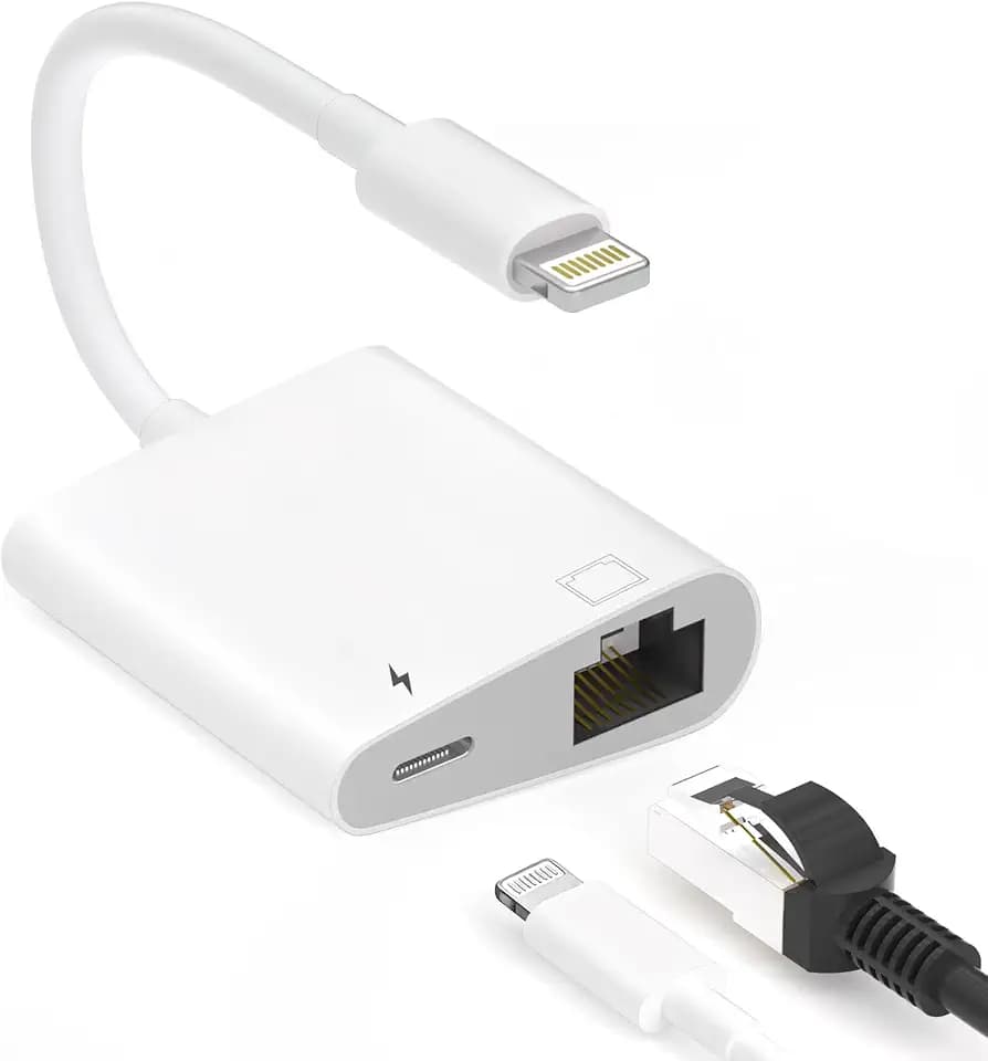 Apple MFi Certified Lightning to Ethernet Adapter for iPhone/iPad