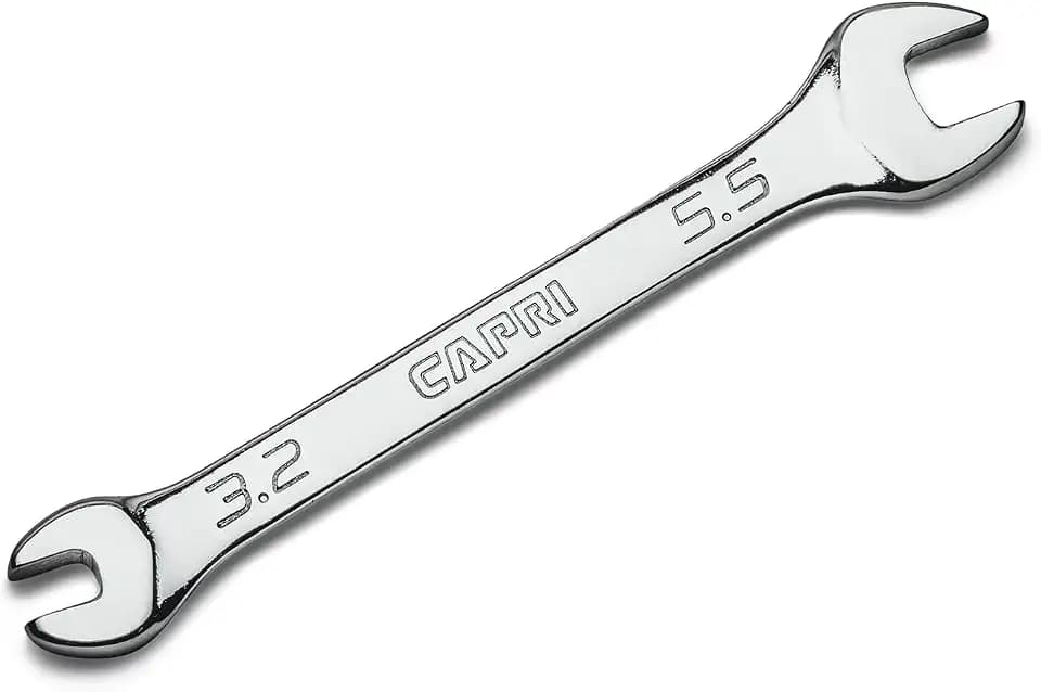 Capri Tools 3.2 mm x 5.5 mm Slim Mini Open End Wrench, Metric