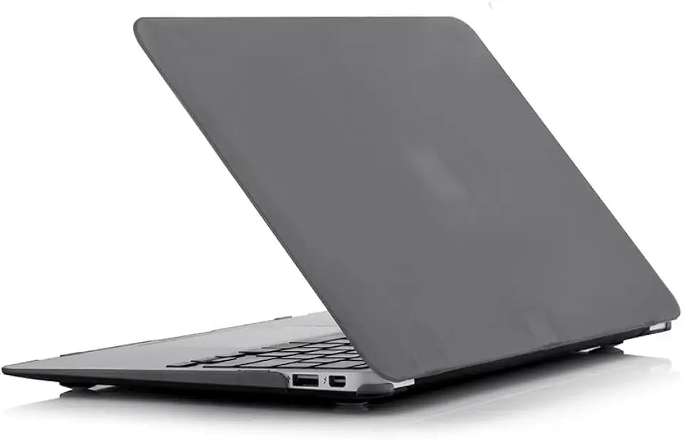 RUBAN Compatible with MacBook Air 11 Inch Case Model A1370 A1465, Soft Touch Plastic Hard Shell Case Bundle for Mac Air 11.6 (Gray)