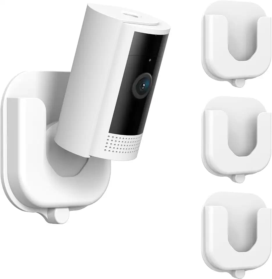 SZAOYU 3-Pack Drill-Free Adhesive wall Mount for Ring Indoor Cam (1st Gen and 2nd Gen) Bracket Stand