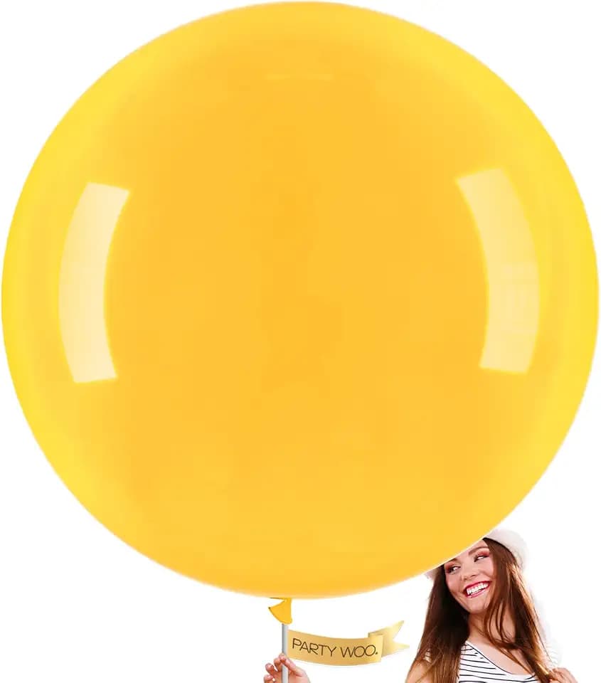 PartyWoo Orange fall Latex Helium Balloons 4pcs Orange Color