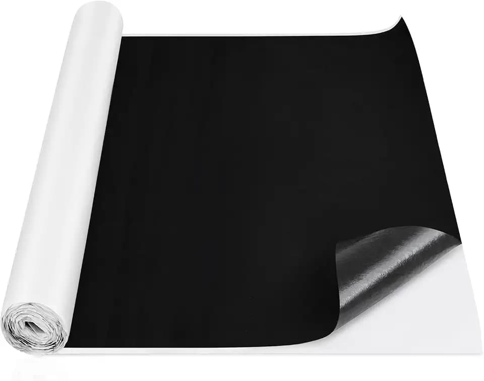 Nuanchu 38.4 Sq Ft Self Adhesive Underfelt Carpet 47.2 x 118 in, Black