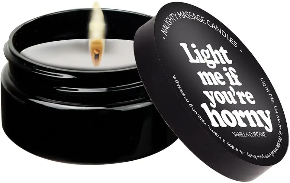 Kama Sutra Massagekerze Light Me if You're Horny Vanilla Creme, 57 g