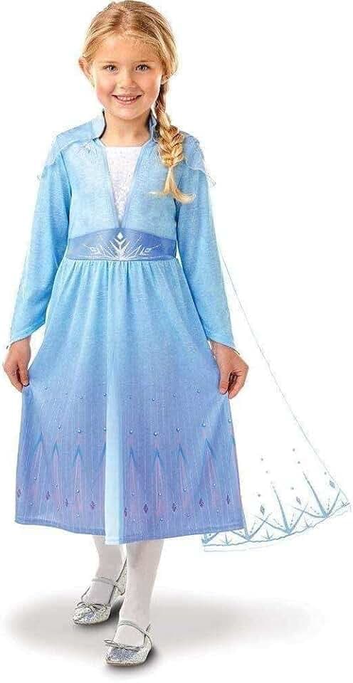 RUBIE'S - Offizielles Kostüm – Elsa Die Eiskönigin 2, Kinder, I-300468L, Größe L, 7-8 Jahre