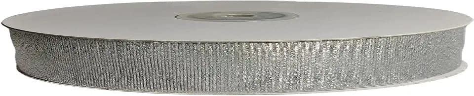 Klingenband Metall 10 mm Rolle 50 m Gold Silber (Silber)