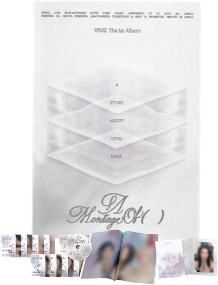 VIVIZ A Montage of () Album (DAYZ Ver.) Photobook + CD + 2 Photocard + Holder + Card Set (La La Love Me)